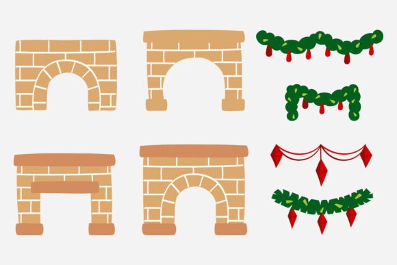Download Christmas Fireplace and Ornament - Premium Resources