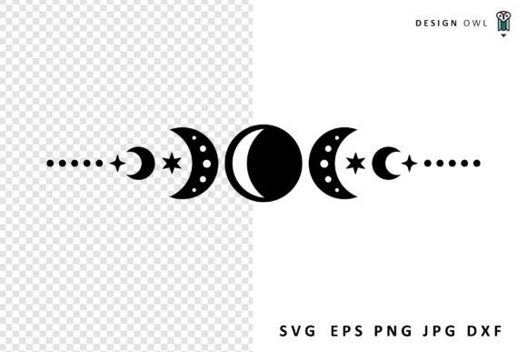 Download Moon Flourish - Celestial SVG File - Celestial svg Collection