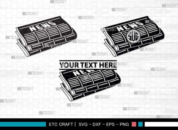 Download Newspaper SVG Monogram, Paper Silhouette - Newspaper svg Collection