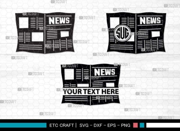 Download Newspaper SVG Monogram, Paper Silhouette - Newspaper svg Collection