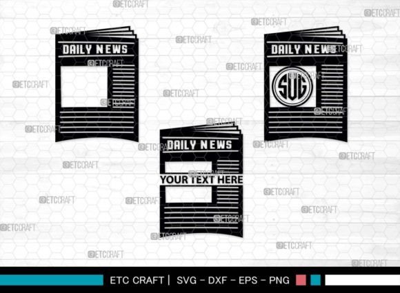 Download Newspaper SVG Monogram, Paper Silhouette - Newspaper svg Collection