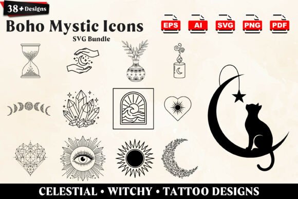 Download 38+ Mystical Boho Celestial SVG Pack - Celestial svg Collection