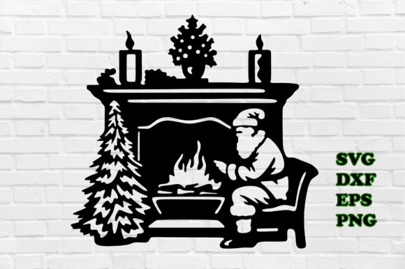 Download Christmas Fireplace Svg Cut Files - Premium Resources
