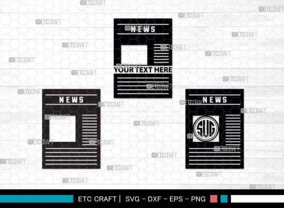 Download Newspaper SVG Monogram, Paper Silhouette - Newspaper svg Collection