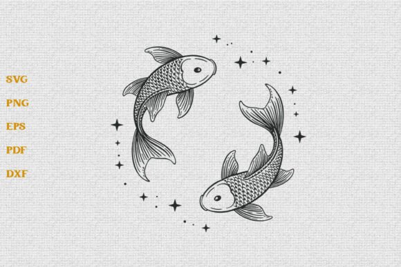 Download Pisces Zodiac SVG PNG Celestial SVG Fish - Celestial svg Collection